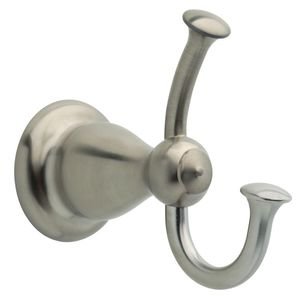 Liberty Hardware - Leland - Double Robe Hook in Brilliance Stainless Steel