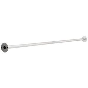 Liberty Hardware - 1 x 5' Steel Shower Rod with flanges in Bright Stainless Steel