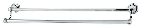 30" Double Towel Bar in Polished Chrome