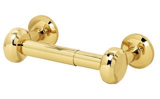 Toilet Paper Holder in Polished Brass
