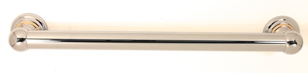 12" Towel Bar in Polished Chrome/Gold
