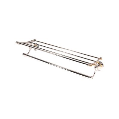 24" Towel Rack in Polished Chrome/Gold