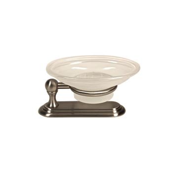 Counter Top Soap Dish in Satin Nickel