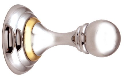 Robe Hook in Polished Chrome/Gold