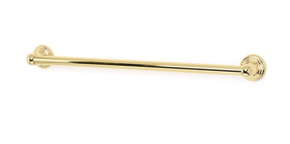 24" Residential Grab Bar (1" Diameter) in Polished Brass