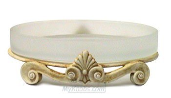 Bathroom Accessory Corinthia Soap Dish in Pewter with Bronze Wash