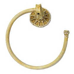 Bathroom Accessory Corinthia Towel Ring in Antique Gold