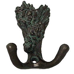 Double Pine Cone Hook in Antique Bronze