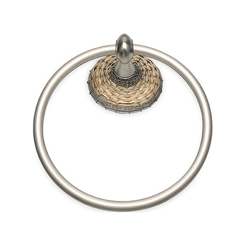 Towel Ring in Bamboo and Brushed Nickel