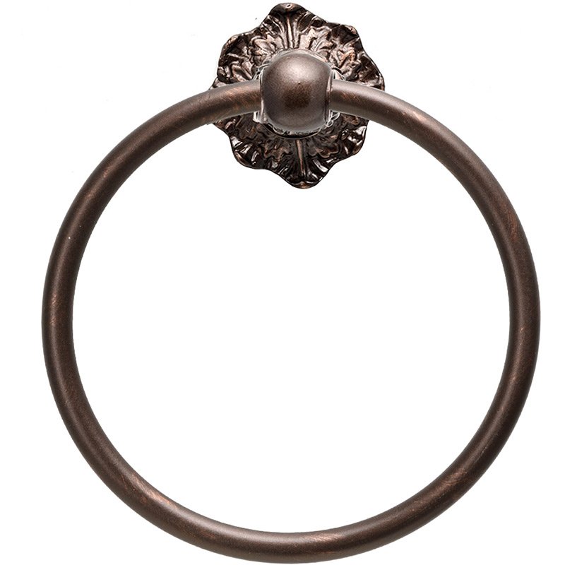 Full Swing Towel Smooth Ring Renaissance Style in Oil Rubbed Bronze