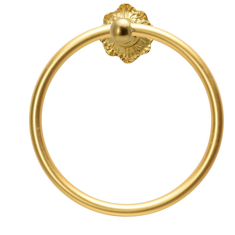 Full Swing Towel Smooth Ring Renaissance Style in Satin Gold