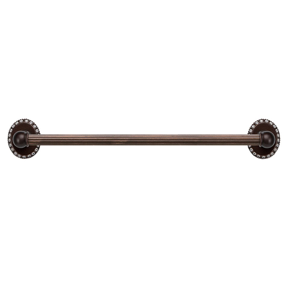 16" Centers Approx Towel Bar 5/8" Reeded Center In Jet