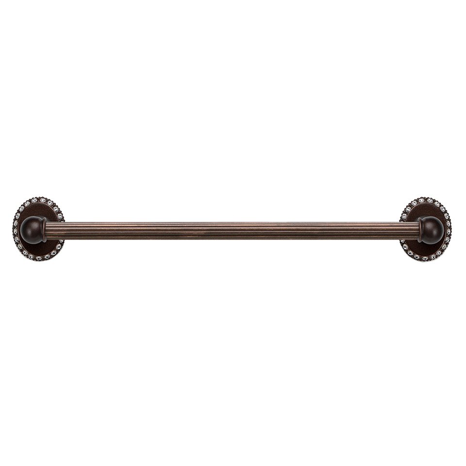 32" Centers Approx Towel Bar 5/8" Reeded Center In Oil Rubbed Bronze