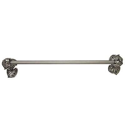 Lily Pads 36" Towel Bar in Antique Brass