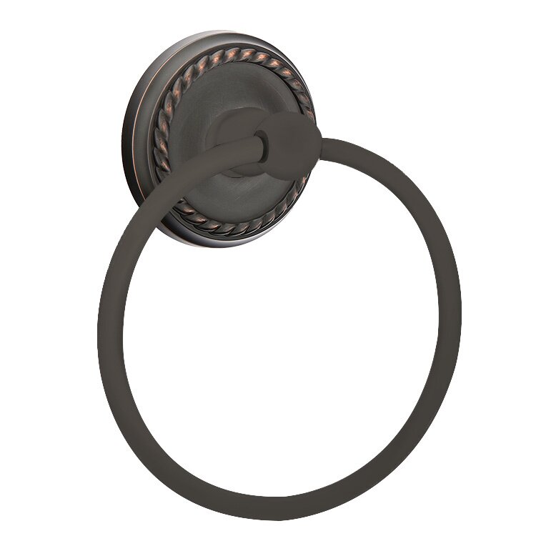 Rope Towel Ring in Oil Rubbed Bronze