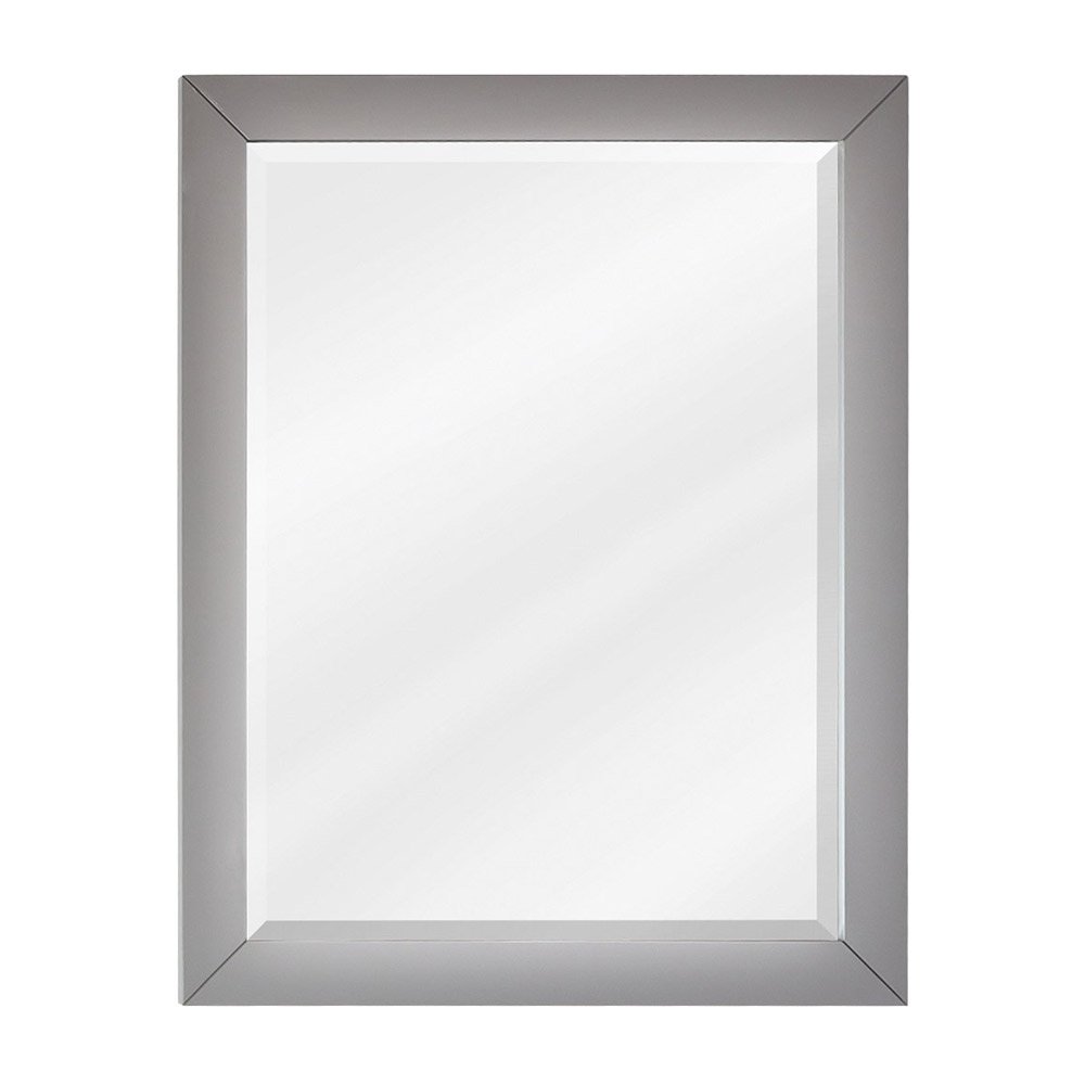 22" x 28" Mirror with Beveled Glass in Grey
