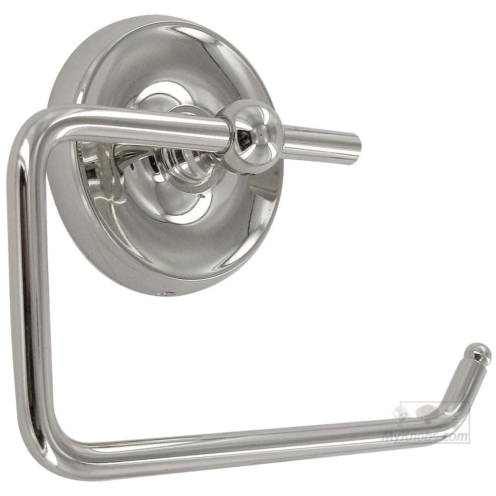 One Arm Plain Base Tissue Paper Holder in Polished Nickel