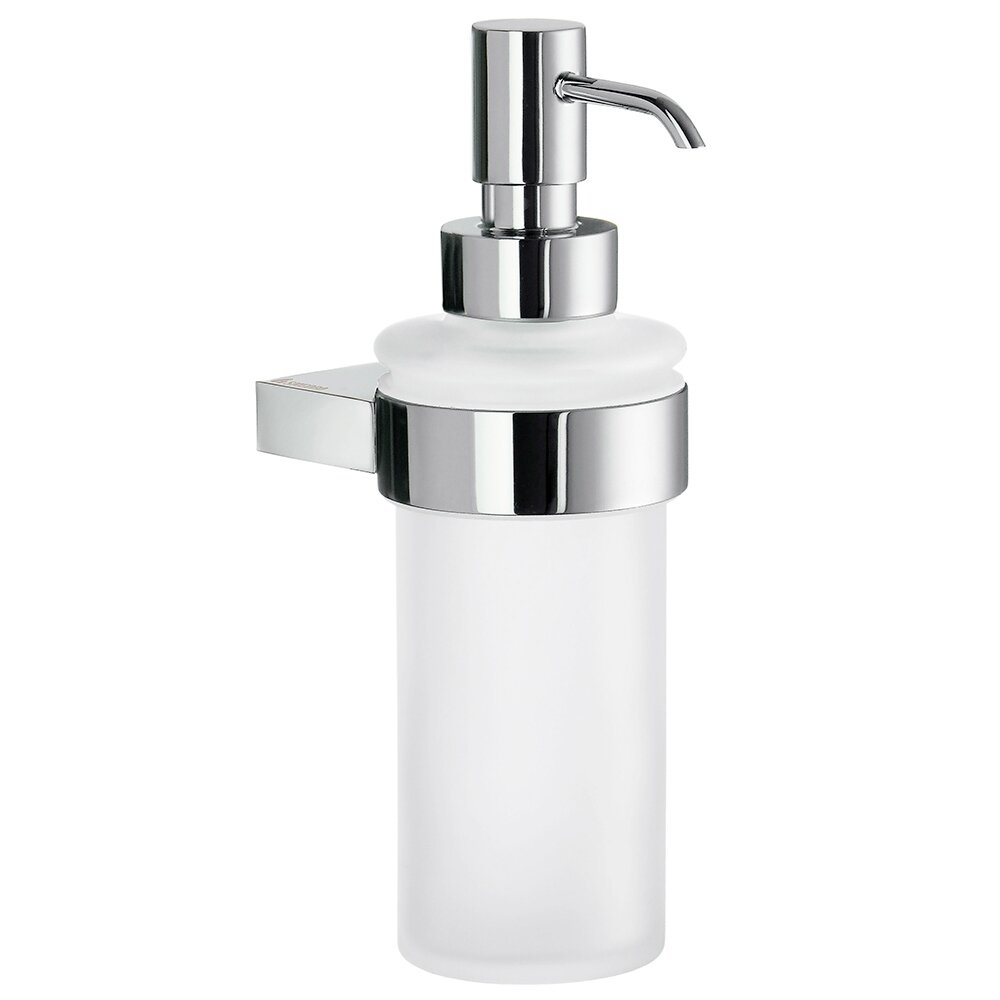 Holder with Glass Soap Dispenser in Polished Chrome