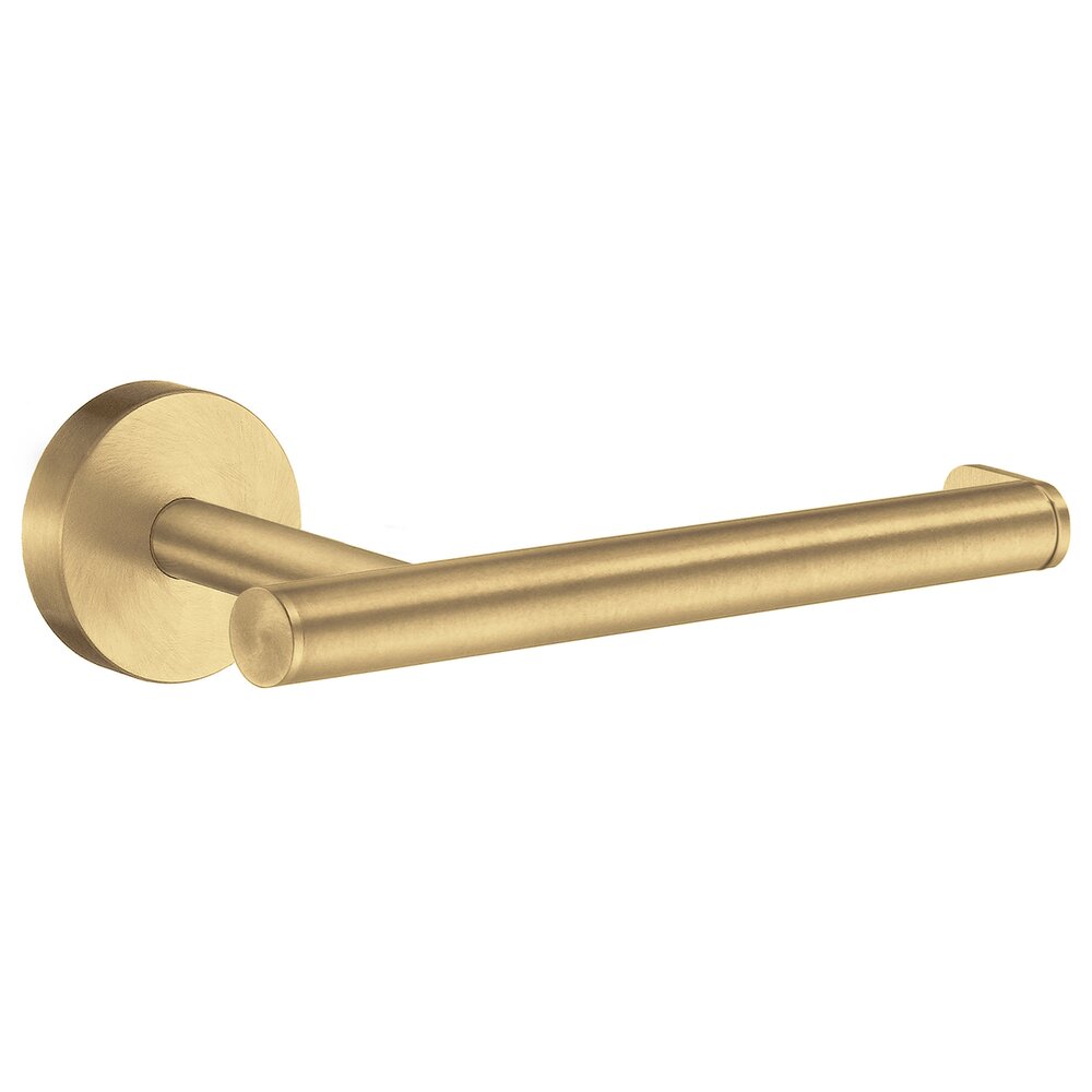 Single Post Toilet Paper Holder in Brushed Brass