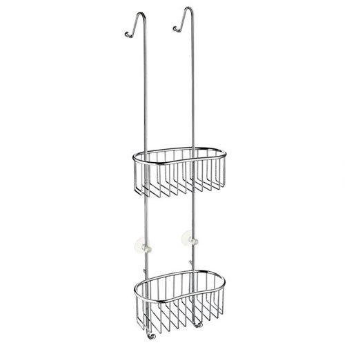 Hanging Double Shower Basket in Polished Chrome