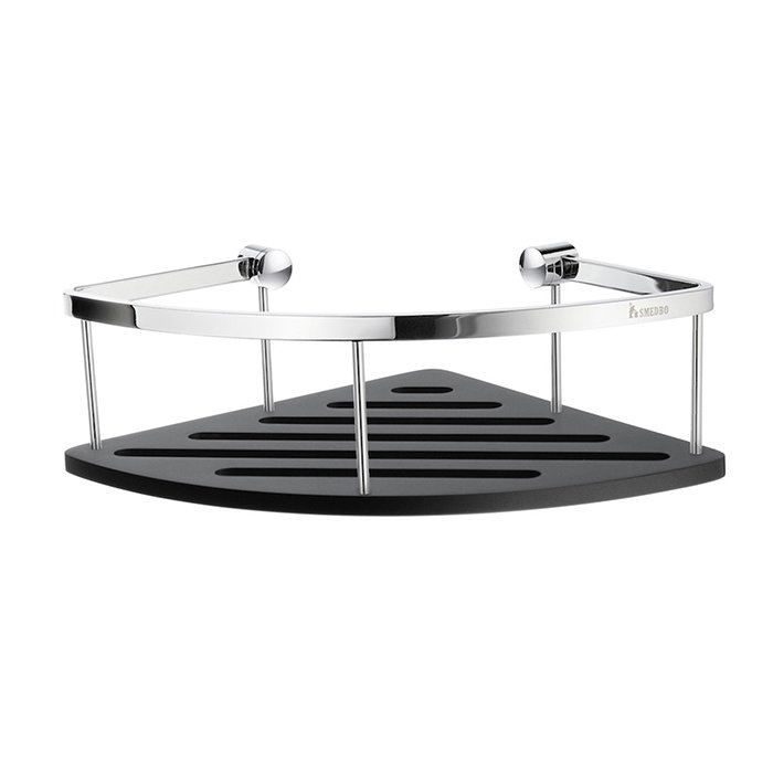 Sideline Design Corner Basket - Solid Black Surface 