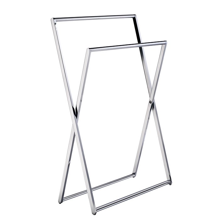 Outline Freestanding Towel Rail in Polished Chrome