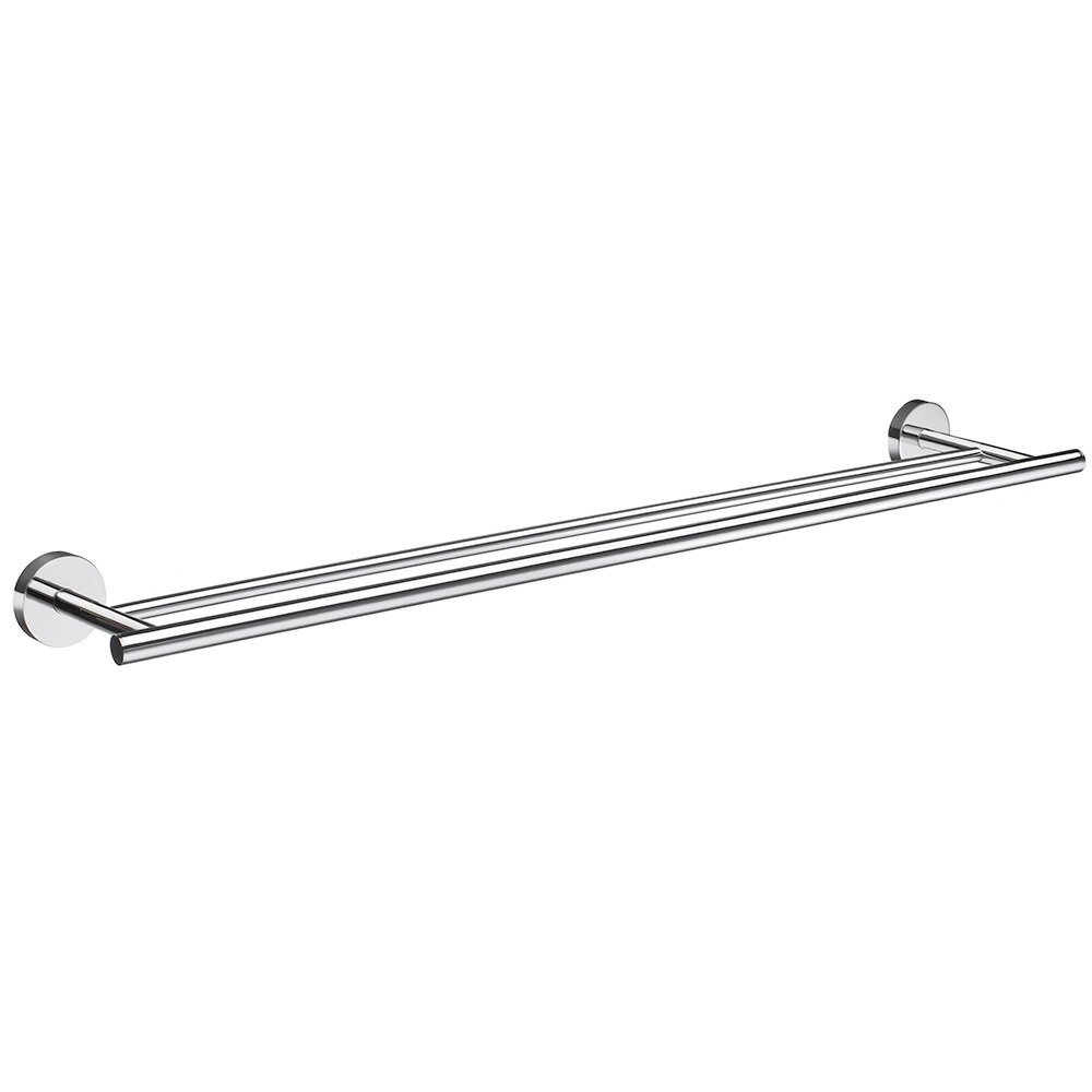 25" Double Towel Bar in Polished Chrome