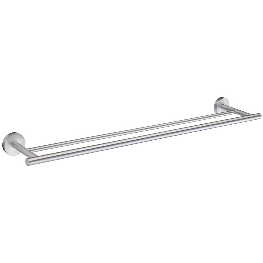 25" Double Towel Bar in Brushed Chrome