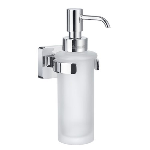 Ice Frosted Soap Dispenser in Polished Chrome