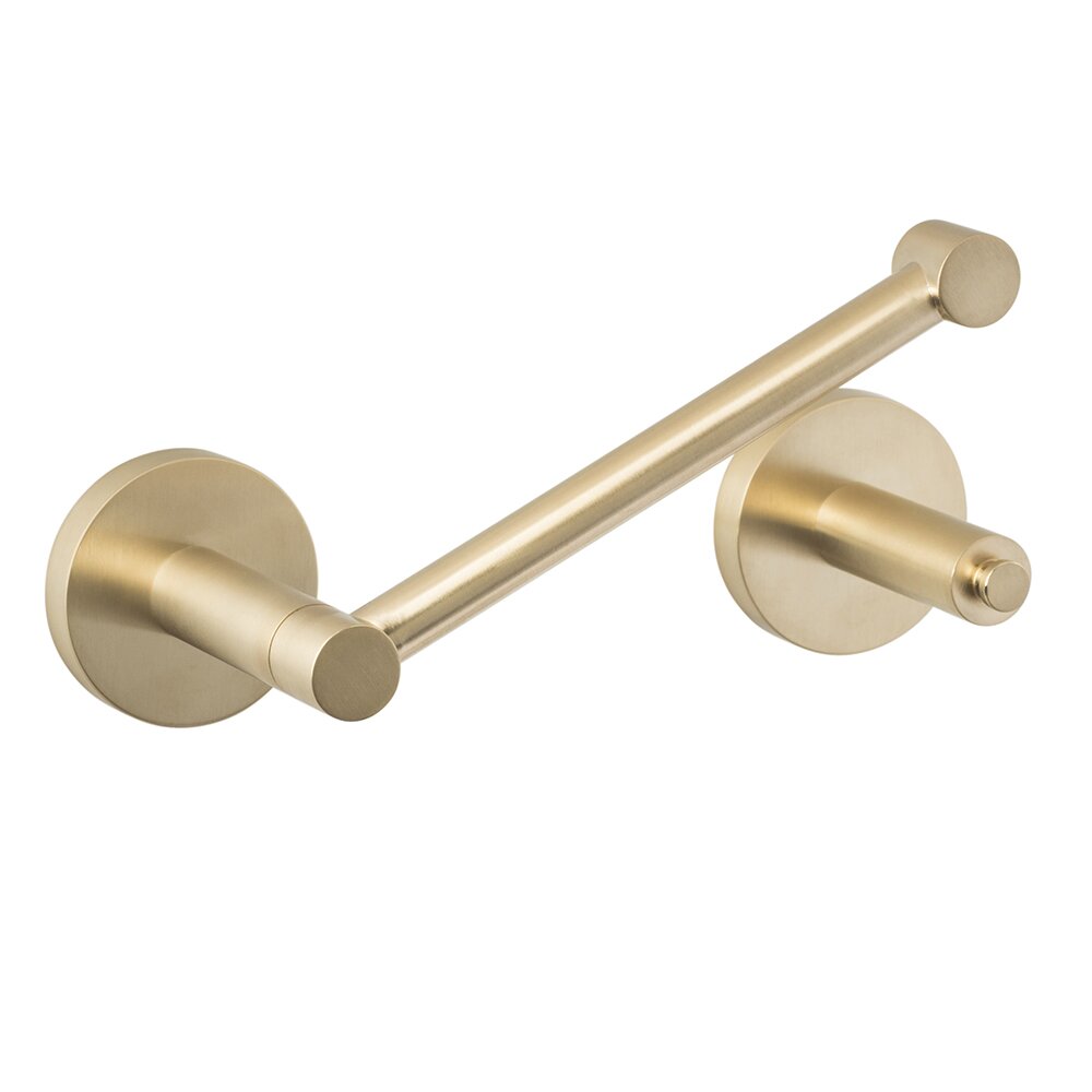 Two Post Toilet Paper Holder in Satin Brass