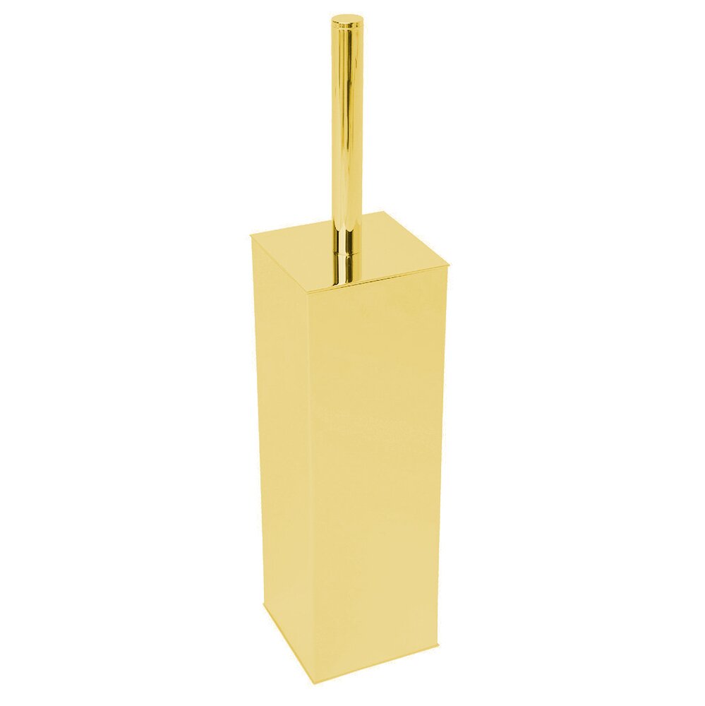 Wall Mounted WC Brush in Unlacquered Brass