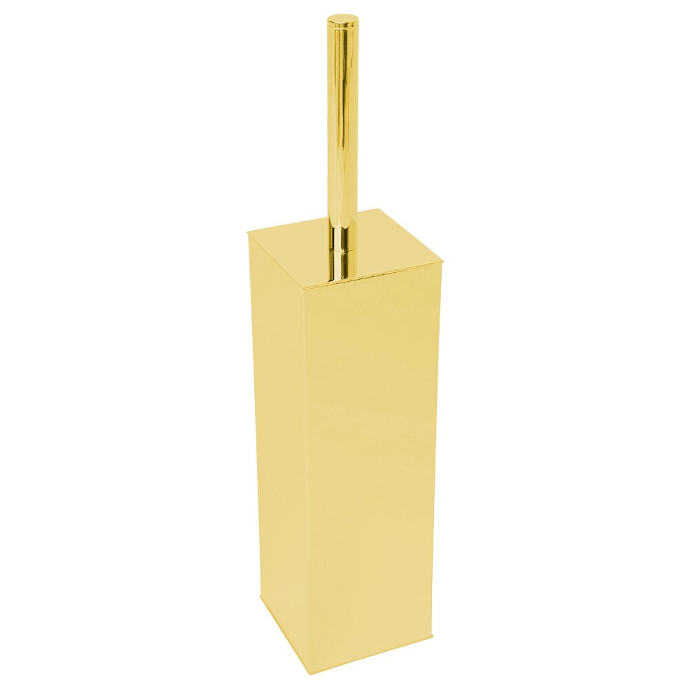Freestanding WC Brush in Unlacquered Brass