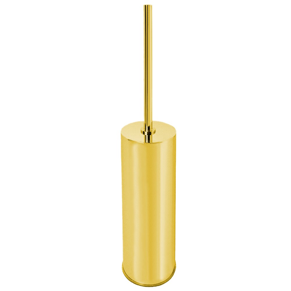 Wall Mounted Toilet Brush in Unlacquered Brass