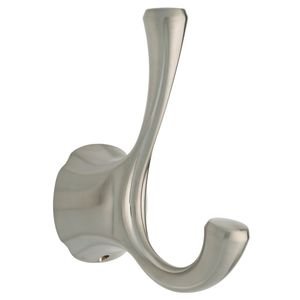 Liberty Hardware - Addison - Double Robe Hook in Brilliance Stainless Steel