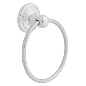 Liberty Hardware - Franklin Brass Jamestown Towel Ring in with Easy Clip Mounting Polished Chrome