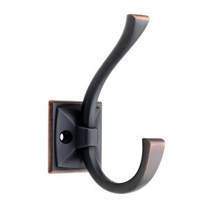 Liberty Hardware - Ruavista Coat and Hat Hook in Bronze With Copper Highlights