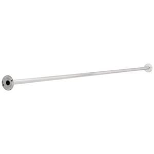 Liberty Hardware - 1 x 6' Shower Rod with Step Style Flanges in Bright Stainless Steel