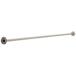 Liberty Hardware - 1 x 6' Shower Rod with Step Style Flanges in Satin Nickel