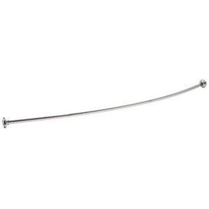 Liberty Hardware - 6' Oval Curved Shower Rod with6 Bow in Bright Stainless Steel