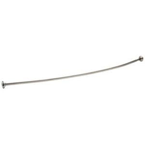 Liberty Hardware - 6' Oval Curved Shower Rod with6 Bow in Stainless Steel