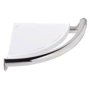 Liberty Hardware - Contemporary - Corner Shelf with Assist Bar in Polished Chrome