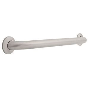 Liberty Hardware - Centurion Grab Bars - 1-1/2" OD x 24" Length Concealed Mounting in Peened and Satin Surface