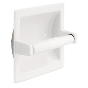 Liberty Hardware - Futura - Recessed Toilet Paper Holder in White