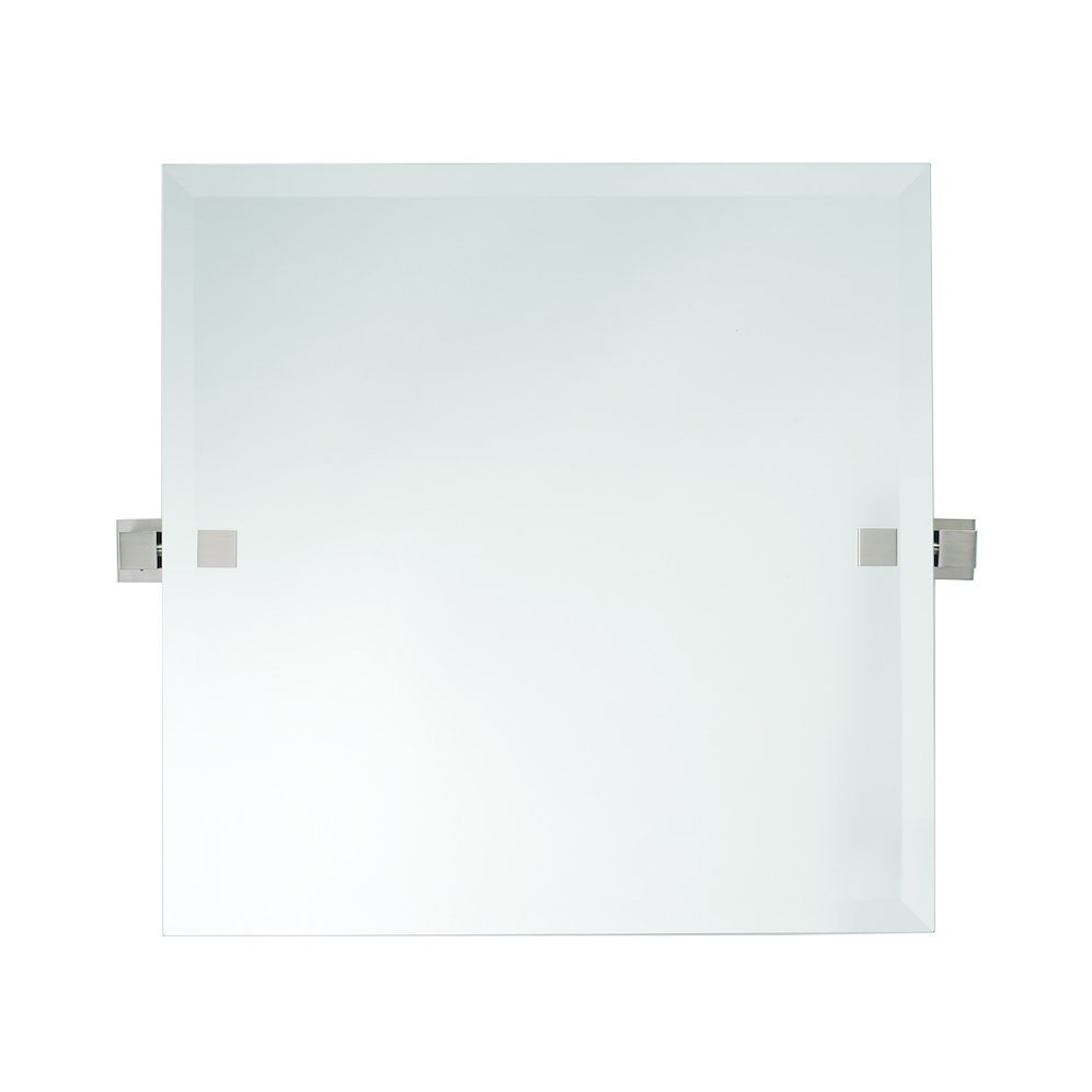 Square Mirror with Holes for Brackets