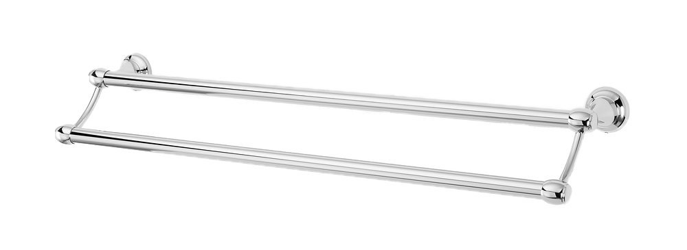 24" Double Towel Bar in Polished Chrome