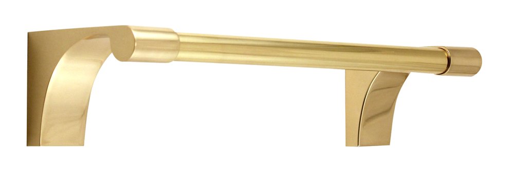 8" Guest Towel Bar in Polished Brass