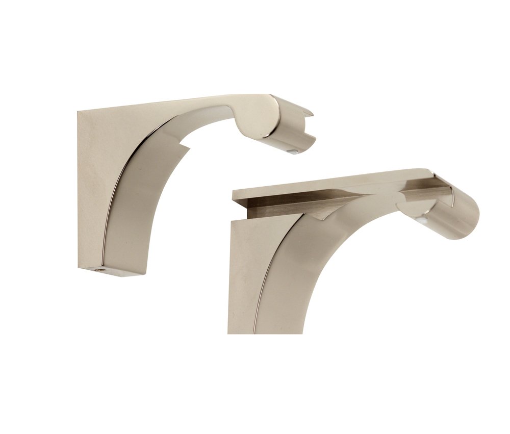 Shelf Bracket (Sold by the Pair) in Polished Nickel