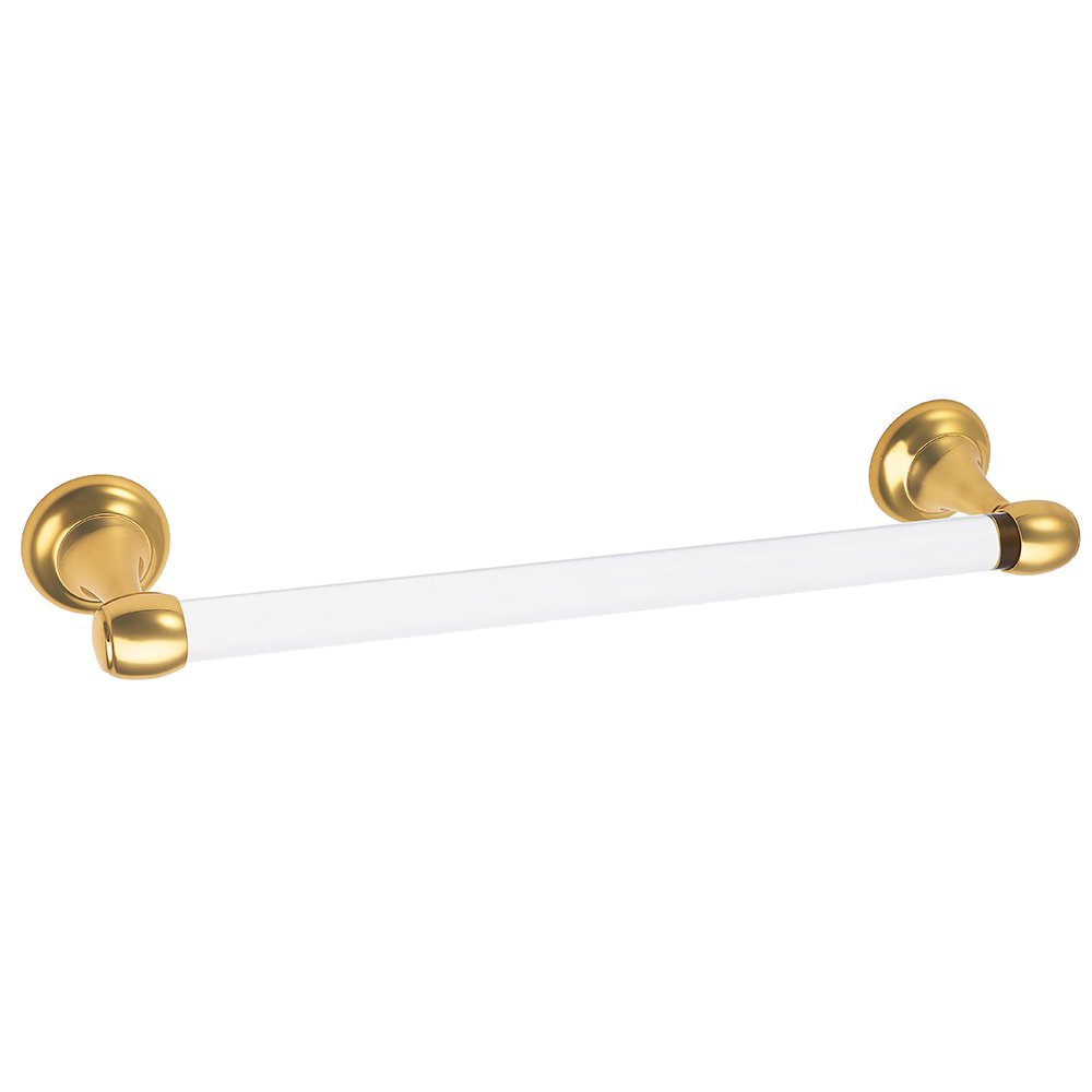 12" Centers Towel Bar in Unlacquered Brass