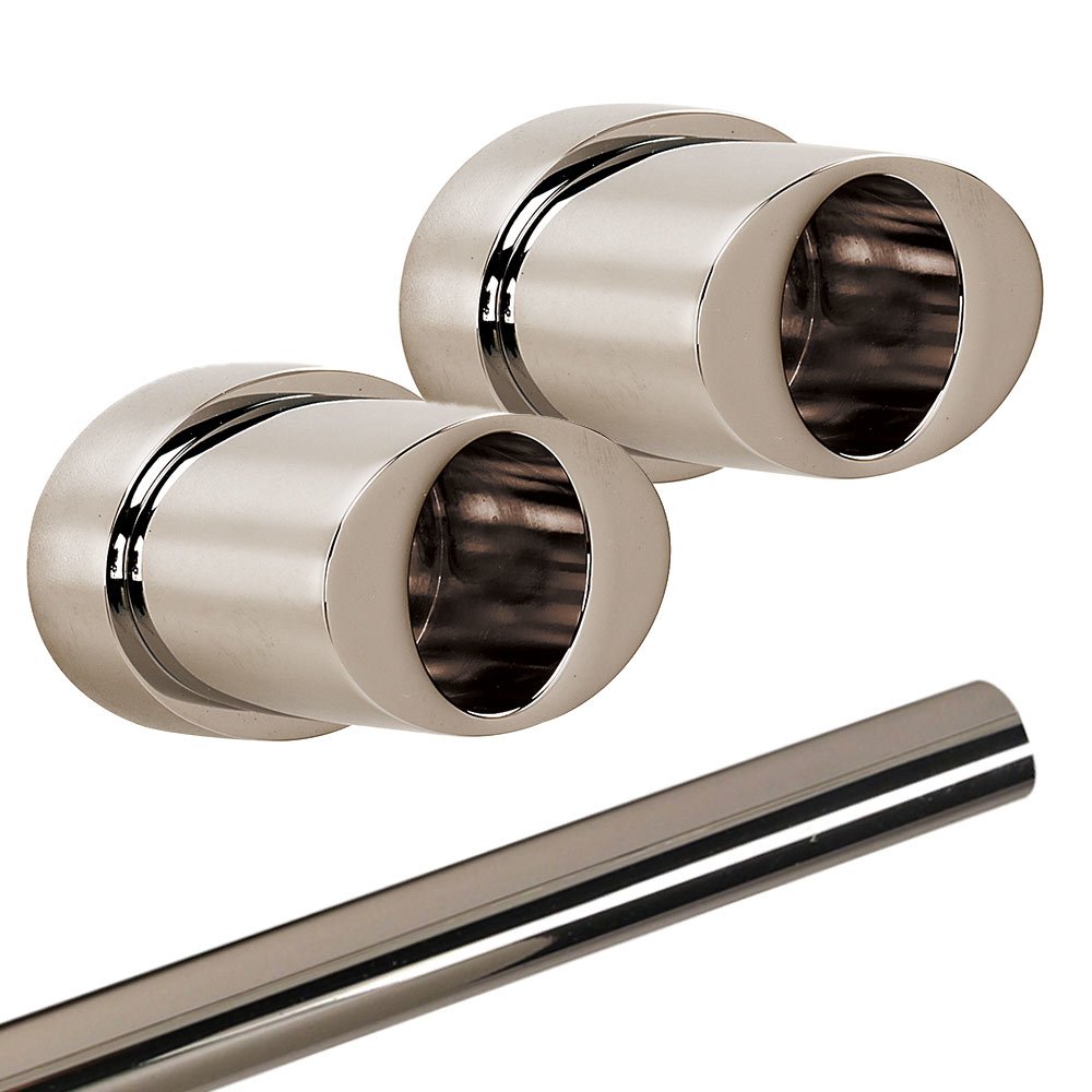 Shower Rod and Brackets in Polished Nickel