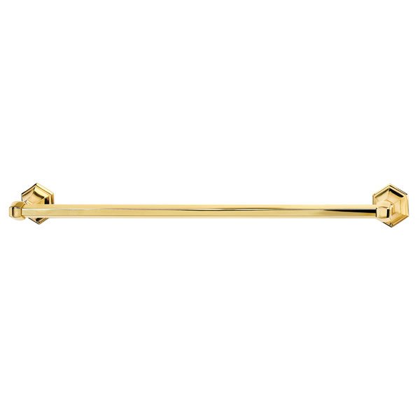 24" Towel Bar in Unlacquered Brass